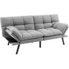 Lauko baldų komplektas Promotions Konvertuojamas atminties putų futono sofa-lova, 182.9x87.6x82.6 cm, pilka