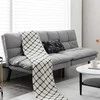 Lauko baldų komplektas Promotions Konvertuojamas atminties putų futono sofa-lova, 182.9x87.6x82.6 cm, pilka