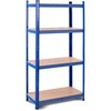 Promotions Sandėliavimo lentyna, reguliuojama, sunkiųjų sąlygų, 4 lygiai, 76,2x30,5x152,4 cm, mėlyna