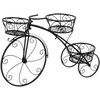Promotions Gėlių stovelis, metalinis dviračio dizainas, 85x25x50 cm, juodas