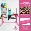 Promotions Gimnastikos skersinis, 136x172x90-150 cm, Rožinė