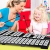 Promotions Perkusinis glockenspiel, 30 natų, 55,9x33x5,1 cm, Juoda Sidabrinė