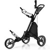 Promotions Golfų vežimėlis, sulankstomas, 3 ratukai, 120,7x69,9x99-114,3 cm, pilkas