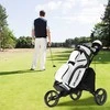 Promotions Golfų vežimėlis, sulankstomas, 3 ratukai, 120,7x69,9x99-114,3 cm, pilkas