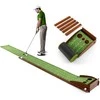 Promotions Golfo treniruočių kilimėlis, 305x36.6x15.2 cm, Rudas ir Žalias