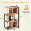 Promotions Kačių medis, 75x45x133 cm, natūrali pilka juoda