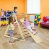 Promotions Medinė kopimo kopėčia su rampe, natūrali