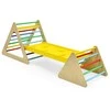 Promotions Laipiojimo žaislų rinkinys, 3 viename su 2 trikampėmis kopėčiomis ir nuolydžiu, 79.5x59.5x70 cm, natūralus
