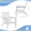 Promotions Lauko poilsio kėdė, Adirondack, 73.7x67.3x86.4 cm, balta