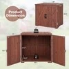 Promotions Lauko medinė sandėliavimo spintelė, 77,5x55,9x72,4 cm, ruda