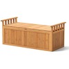 Lauko baldų komplektas Promotions Lauko saugojimo suolas, 128x58x53 cm, natūralus