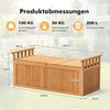 Lauko baldų komplektas Promotions Lauko saugojimo suolas, 128x58x53 cm, natūralus