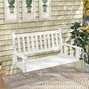 Promotions Veranda supynės, medinės, 135.9x67.3x63.5 cm, baltos spalvos