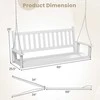 Promotions Veranda supynės, medinės, 135.9x67.3x63.5 cm, baltos spalvos