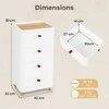 Promotions Komoda, 42x32x82 cm, Balta