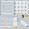 Promotions Pegboard organizatoriaus komplektas, 30,5x30,5x1,5 cm, balta