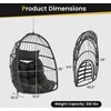 Promotions Kabantis kiaušinio formos krėslas, 77,5x73,7x105,4 cm, pilkas