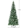 Promotions Dirbtinė pieštuko formos Kalėdų eglutė, 228,6 cm, žalia balta