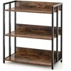 KNYGA Promotions Kampinė knygų lentyna, 69.9x35.6x81.3 cm, ruda, juoda