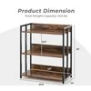KNYGA Promotions Kampinė knygų lentyna, 69.9x35.6x81.3 cm, ruda, juoda