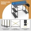 Promotions L formos rašomasis stalas, 120x80x87 cm, rudos ir juodos spalvos
