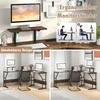 Promotions Kompiuterio stalas, L formos, 148x148x91 cm, Rudas