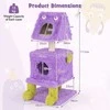 Promotions Kačių bokštas, 48x48x111 cm, violetinė ir žalia