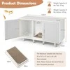 Promotions Katės kraiko dėžės uždangalas, 120x52x65 cm, pilkas