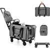 Promotions Riedantis katės transporteris, 58.4x36.8x63.5-101.6 cm, Pilkas