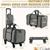 Promotions Riedantis katės transporteris, 58.4x36.8x63.5-101.6 cm, Pilkas