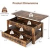Promotions Keltinis kavos staliukas, 106x50x48 cm, rudas