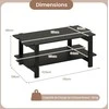 Promotions Kavos staliukas, 115x59x46 cm, Juodas