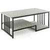 Promotions Kavos staliukas, dirbtinis marmuras, 109,2x61x45,7 cm, pilka