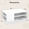 Promotions Kavos staliukas, medinis, 86x56x41 cm, baltas