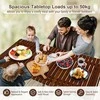 Promotions Sulankstomas stovyklavimo stalas, bambukas, 122x60x43,5 cm, rudas