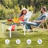 Promotions Lauko sulankstomas stalas stovyklavimui, 69x69x42 cm, pilkas