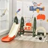 Promotions Vaikų žaidimų aikštelė, 6 viename laipiojimo aikštelė su čiuožykla ir krepšinio lankas, 172x182x108-120 cm