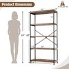Promotions Atvira knygų spinta, 78,7x35,6x160 cm, Ruda