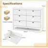 Promotions Komoda, 106x40x79 cm, balta
