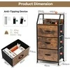 Promotions Komoda organizatorius, 45x29.5x92 cm, Rudas