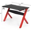 Promotions Žaidimų stalas, 123x59.7x76.2 cm, Juoda ir Raudona
