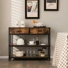 Promotions Konsolinis stalas, 100x30x80 cm, Rudas