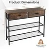 Promotions Konsolinis stalas, 100x30x81,5 cm, Rudas