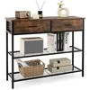 Promotions Konsolinis stalas, 100x30x81,5 cm, Rudas