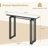 Promotions Konsolinis stalas, 110 cm x 30,5 cm x 81,3 cm, baltas, auksinis