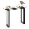 Promotions Konsolinis stalas, 110 cm x 30,5 cm x 81,3 cm, baltas, auksinis