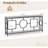 Promotions Konsolinis stalas, 180x30x80 cm, rudos spalvos, juodas
