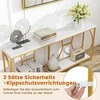 Promotions Konsolinis stalas, 180x30x80 cm, baltas, auksinis