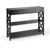 Promotions Konsolinis stalas, 99.1x30.5x78.7 cm, Rudas