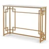 Promotions Konsolės staliukas, 110,5x30,5x81,3 cm, baltos ir auksinės spalvos
